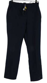 Dámské tmavomodré kalhoty s puky Dunnes 