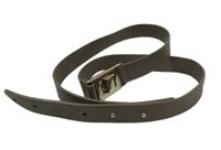 Dámský hnědý koženkový pásek 