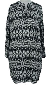 Dámské černo-bílé vzorované šaty Atmosphere 