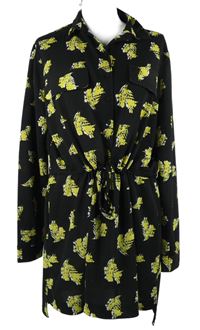 Dámské černé květované košilové šaty Next 