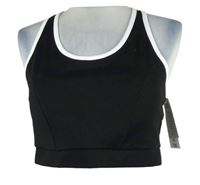 Nové - Dámský černý sportovný crop top F&F