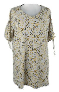 Dámská béžová kytičkovaná tunika C&A