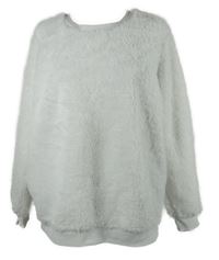 Dámská bílá chlupatá mikina Janina 