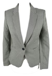 Dámské černo-bílé vzorované sako H&M