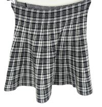 Dámská černo-bílá kostkovaná pletená sukně Primark 