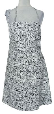 Dámské bílo-černé puntíkované šaty Shein 