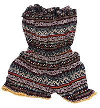 Barevný vzorovaný kraťasový overal Candy couture