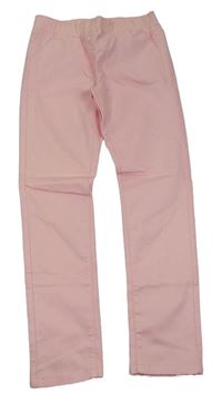 Světlerůžové elastické kalhoty John Lewis