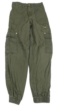 Khaki cargo kalhoty River Island