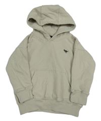 Světlebéžová mikina s výšivkou a kapucí zn. Next