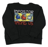 Černá mikina s Among Us 