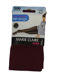 Nové - Vínové thermo punčocháče 