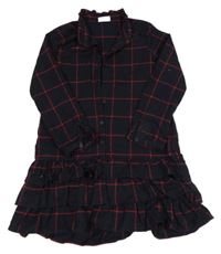 Černo-červené kostkované šaty LC Waikiki