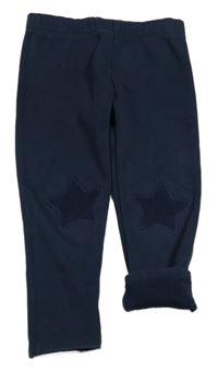 Tmavomodré teplé legíny s hvězdičkami Next