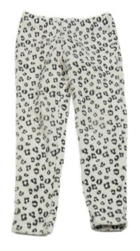 Bílé sametové legíny 