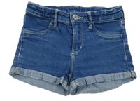 Tmavomodré elastické riflové kraťasy Denim Co.