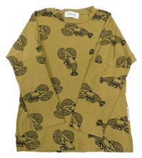 Khaki triko s raky Another Fox 