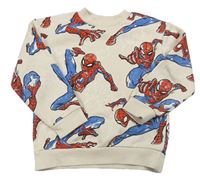 Béžová mikina se Spidermanem H&M