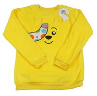 Žlutá chlupatá mikina s Pudsey George