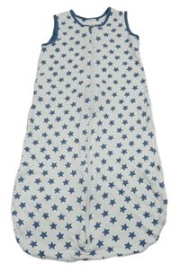 Bílý bavlněný podšitý spací pytel s hvězdami Impidimpi