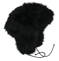 Černá kožešinová zateplená beranice H&M