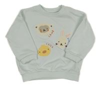 Světlemodrá mikina se zvířaty Matalan