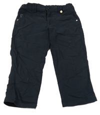 Tmavomodré golfové crop kalhoty 