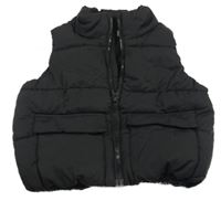 Nové - Černá šusťáková zateplená vesta H&M