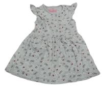 Šedé bavlněné šaty s kometami Yd.