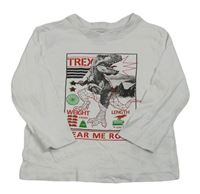 Bílé triko s dinosaurem Primark