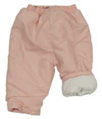 Světlerůžové šusťákové zateplené kalhoty Smyyt One