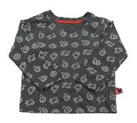 Tmavošedé triko s obrázky Disney + Primark 