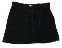 Černá manšestrová sukně M&Co.