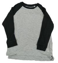 Šedo-černé triko Next 