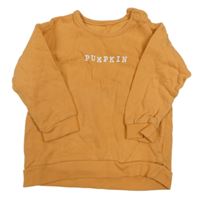 Oranžová mikina s nápisem George 