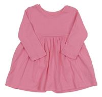 Růžové žebrované šaty Primark