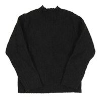 Tmavošedý žebrovaný svetr Zara