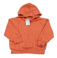 Nové - Oranžová mikina s klokankou a kapucí Primark