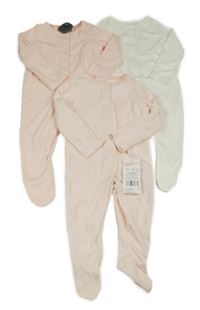 Nové - 3x - Bílý + růžový + pruhovaný overal F&F