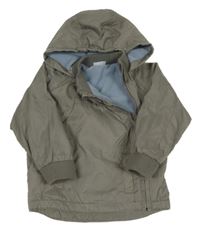 Šedá šusťáková jarní bunda s kapucí Cherokee