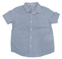 Světlemodro-bílá proužkovaná košile H&M