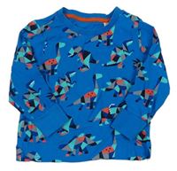 Modré pyžamové triko s dinosaury C&A