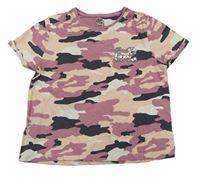 Army crop tričko s číslem z flitrů F&F