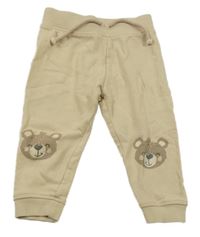 Béžové tepláky s medvídky orsolino