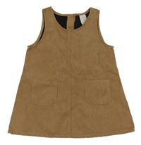 Hnědé semišové šaty H&M