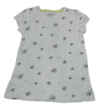 Bílé tričko s kopretinami Topolino