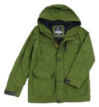 Khaki šusťáková jarní parka s kapucí LC WaIKIKI