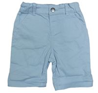 Světlemodré plátěné chino kraťasy Primark