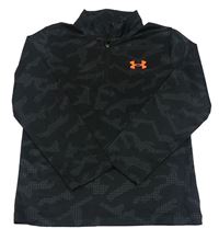 Černá army sportovní funkční mikina s logem Under Armour