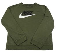 Khaki mikina s logem Nike